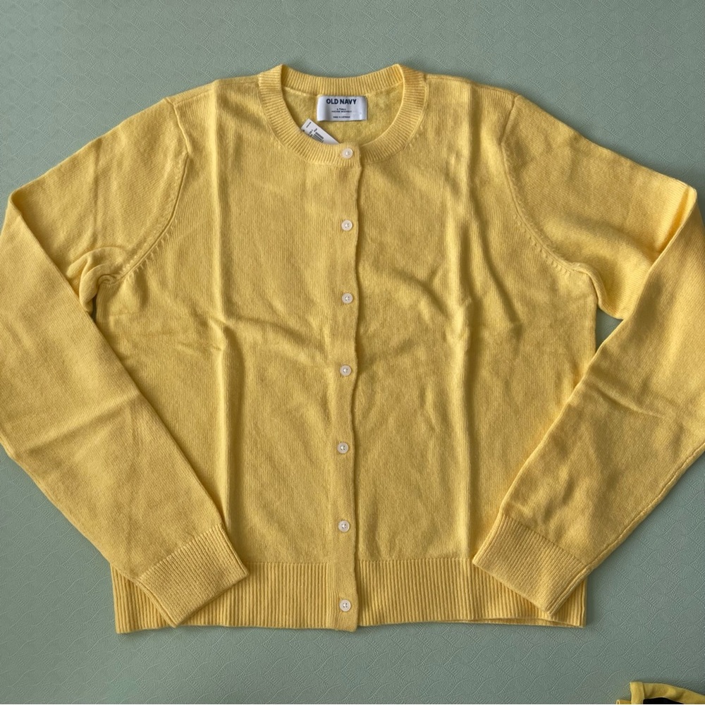 Old Navy Women's Yellow Cardigan